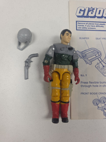 GI JOE VINTAGE 1987 PERSUADER COMPLETE W/BACKSTOP
