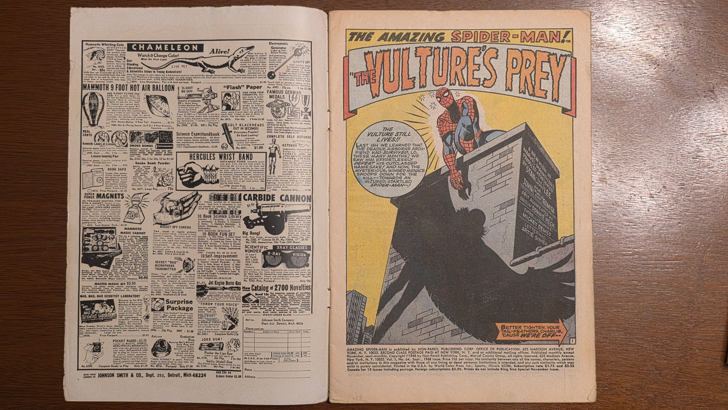 Amazing Spider-Man (1962) #064 - The Vulture's Prey!
