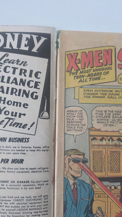 Uncanny X-Men (1963) #06 "Sub-Mariner Joins the Evil Mutants" Restoration on cover