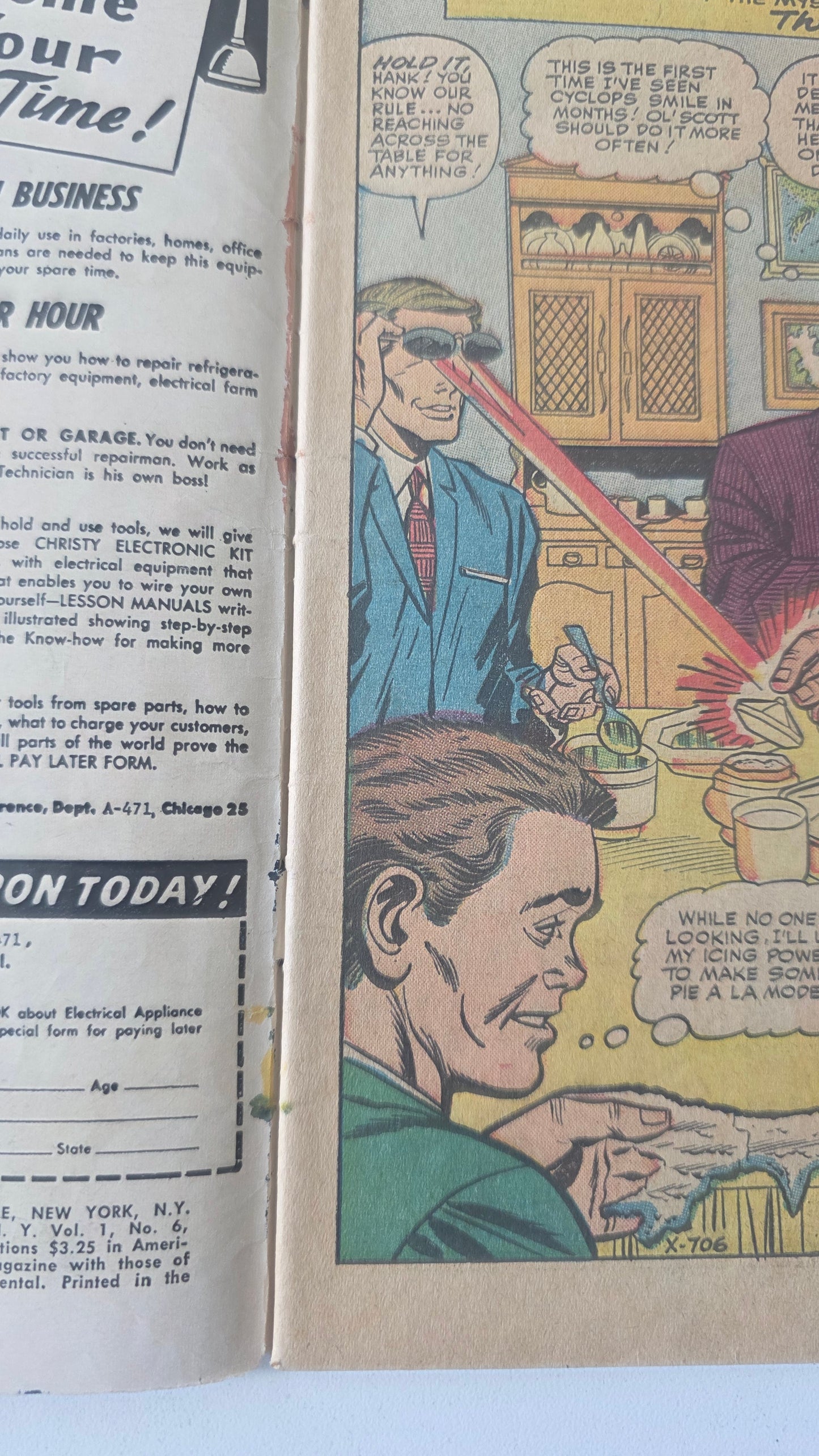 Uncanny X-Men (1963) #06 "Sub-Mariner Joins the Evil Mutants" Restoration on cover