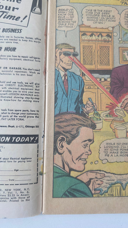 Uncanny X-Men (1963) #06 "Sub-Mariner Joins the Evil Mutants" Restoration on cover