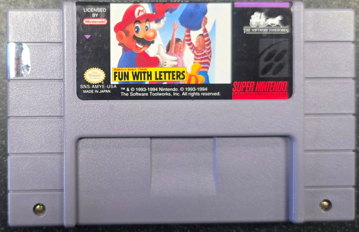 SNES MARIO'S EARLY YEARS: FUN WITH LETTERS - LOOSE