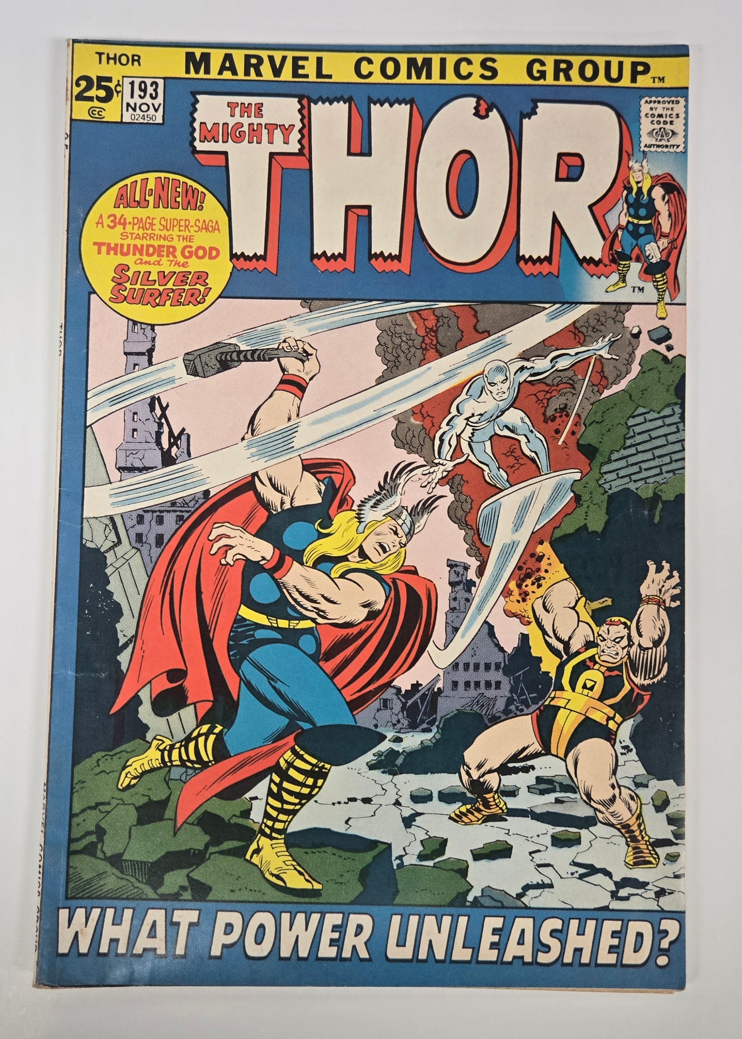 Thor #193 (1966) FN- Battles Silver Surfer!