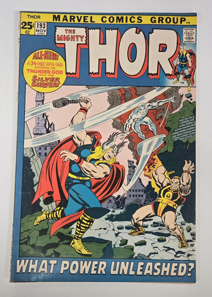 Thor #193 (1966) FN- Battles Silver Surfer!