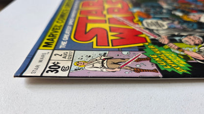 Star Wars (1977) #02 - "Six Against the Galaxy" 1st Appearance of Han Solo, Chewbacca, Obi Wan Kenobi Newsstand Edition
