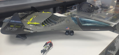 GI JOE VINTAGE 1988 X-19 FIGHTER W/ GHOSTRIDER