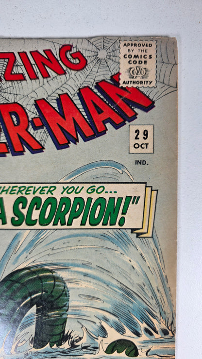 Amazing Spider-Man (1962) #29 "Never Step on a Scorpion!" 2nd Appearance of Scorpion Mac Gargan