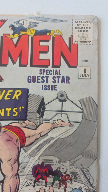 Uncanny X-Men (1963) #06 "Sub-Mariner Joins the Evil Mutants" Restoration on cover