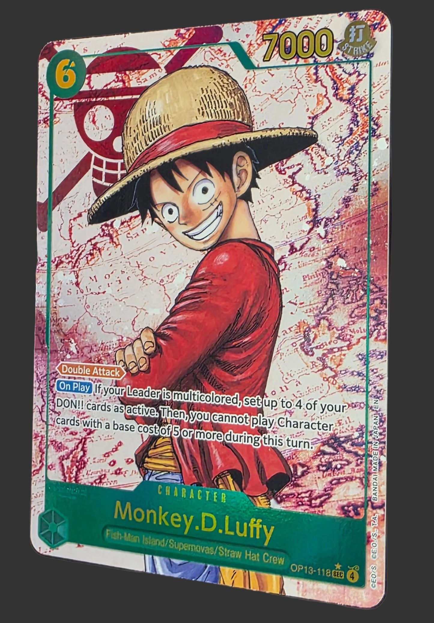 Monkey.D.Luffy (118) (Parallel) - Carrying On His Will (OP13) NM
