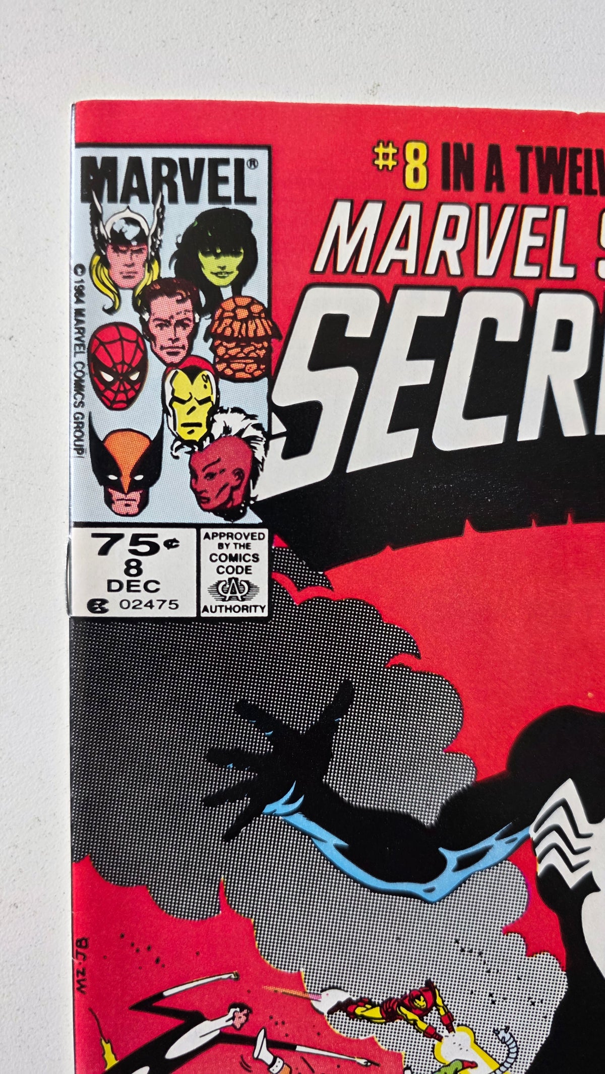 Marvel Super Heroes Secret Wars (1984) #08 - "Invasion!" Origin of Black Symbiote Costume, Iconic Cover Newsstand Editon