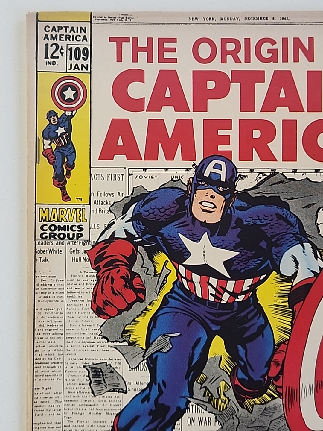 CAPTAIN AMERICA (1968) #109 ORIGIN OF CAP  FN/FN+
