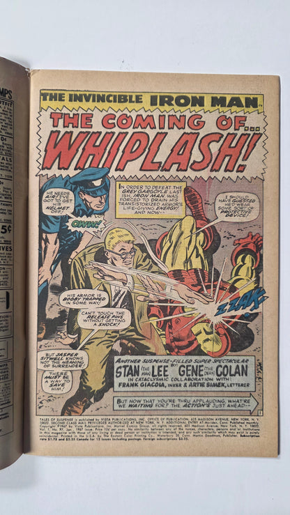 Tales of Suspense (1958) #97 FN/VF (7.0) 1st appearance of Whiplash, 1st meeting of Cap and Black Panther