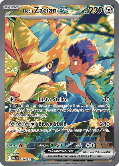 Hop's Zacian ex 186/159 Sv09: Journey Together Holo