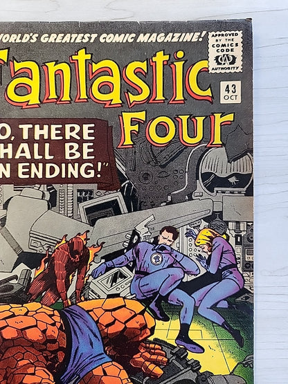 Fantastic Four #43 Marvel Comics 1965 Thing Cover F/VF 