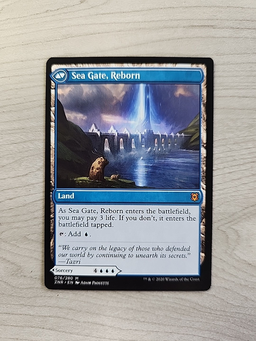 MTG Zendikar Rising ZNR 2020  #76 Sea Gate Restoration Magic The Gathering 