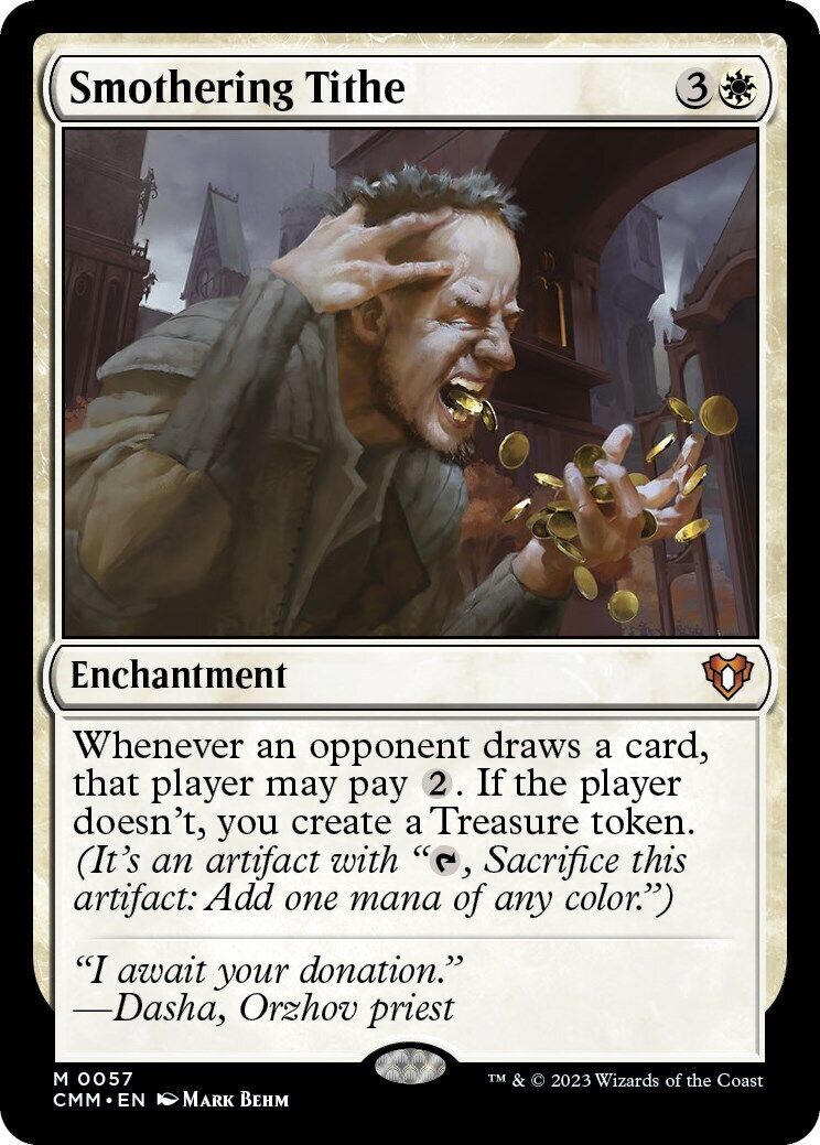 MTG Smothering Tithe Commander Masters Regular English Magic The Gathering 