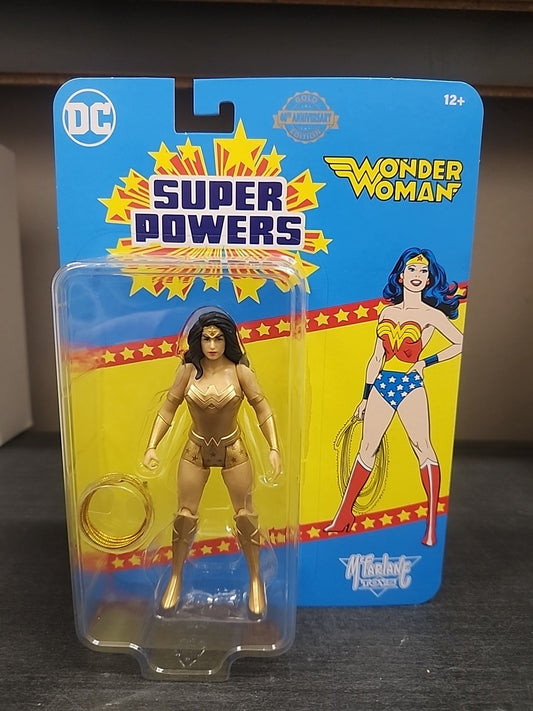 2024 McFarlane DC Super Powers Wonder Woman Gold Wave 9 4" Action Figure Chase