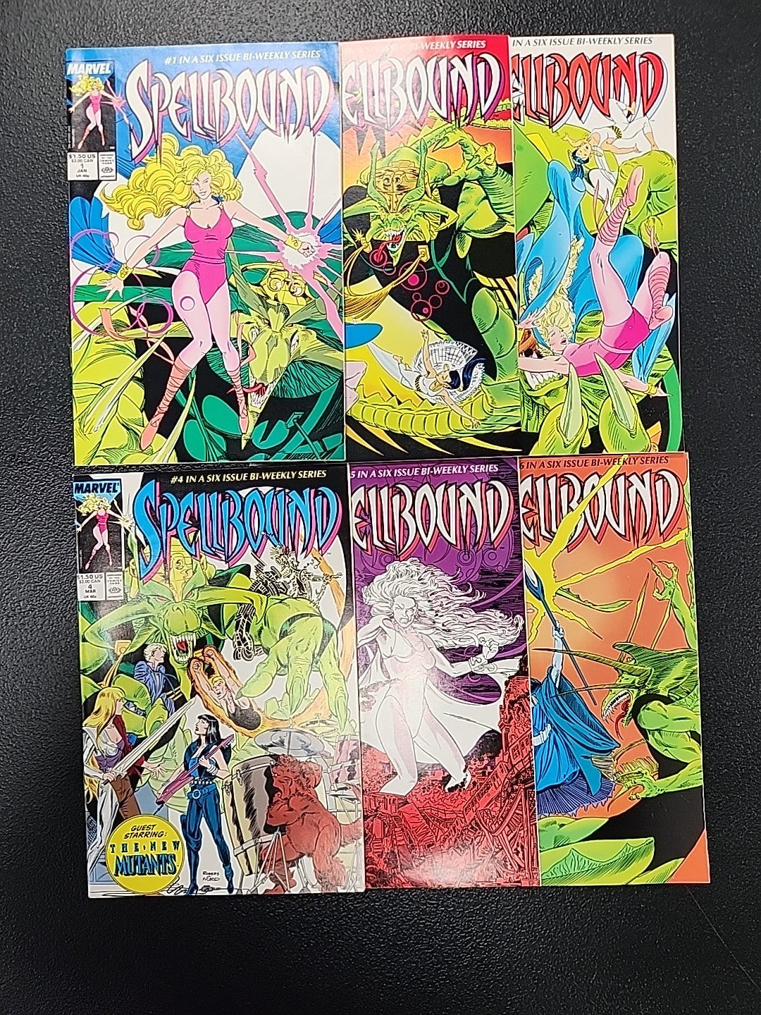 SPELLBOUND #1-6 (1988) MARVEL COMICS FULL COMPLETE SERIES 1st Spellbinder App