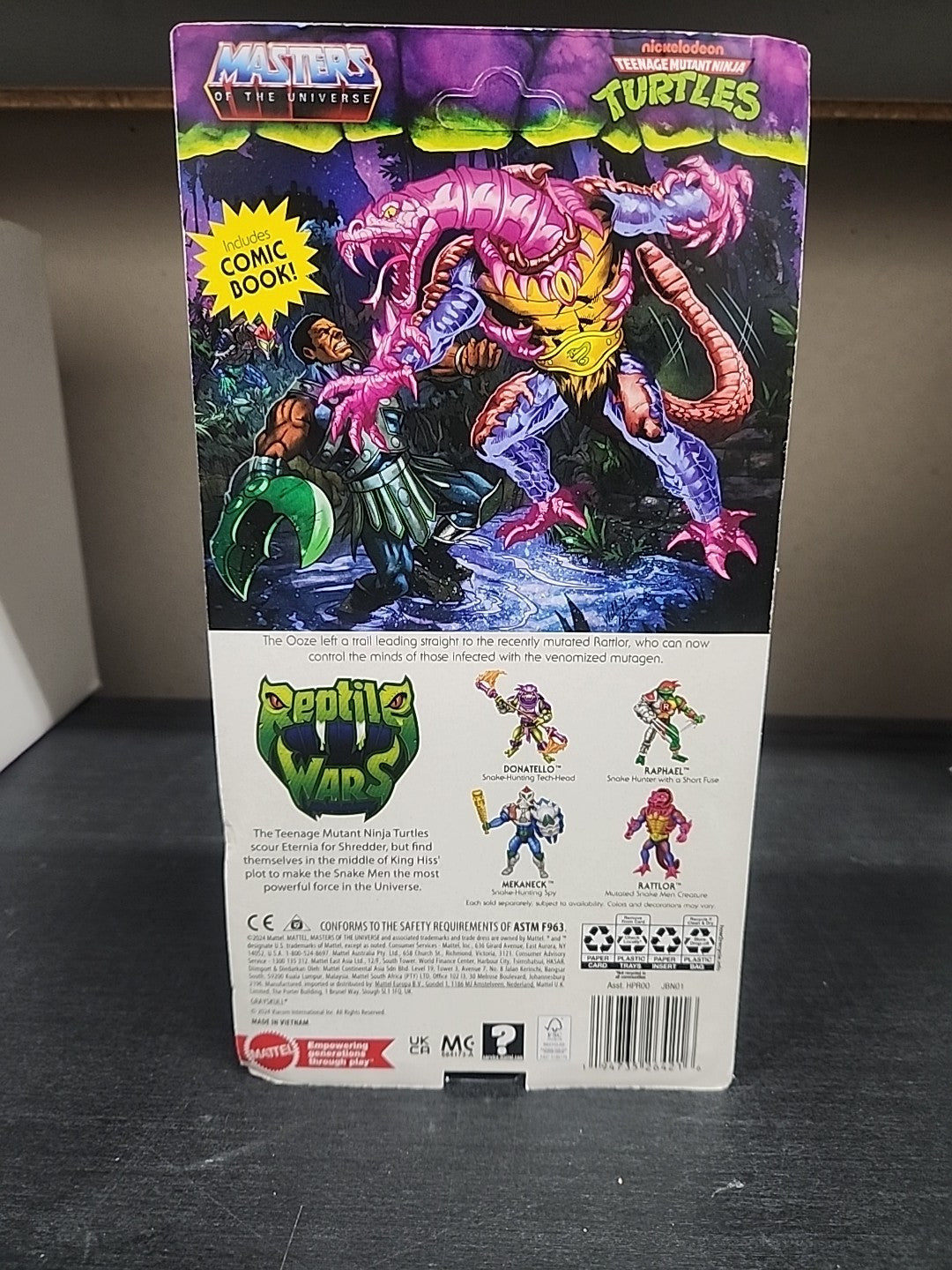 RATTLOR Turtles of Grayskull Reptile Wars MOTU TMNT Masters Universe 2024 New