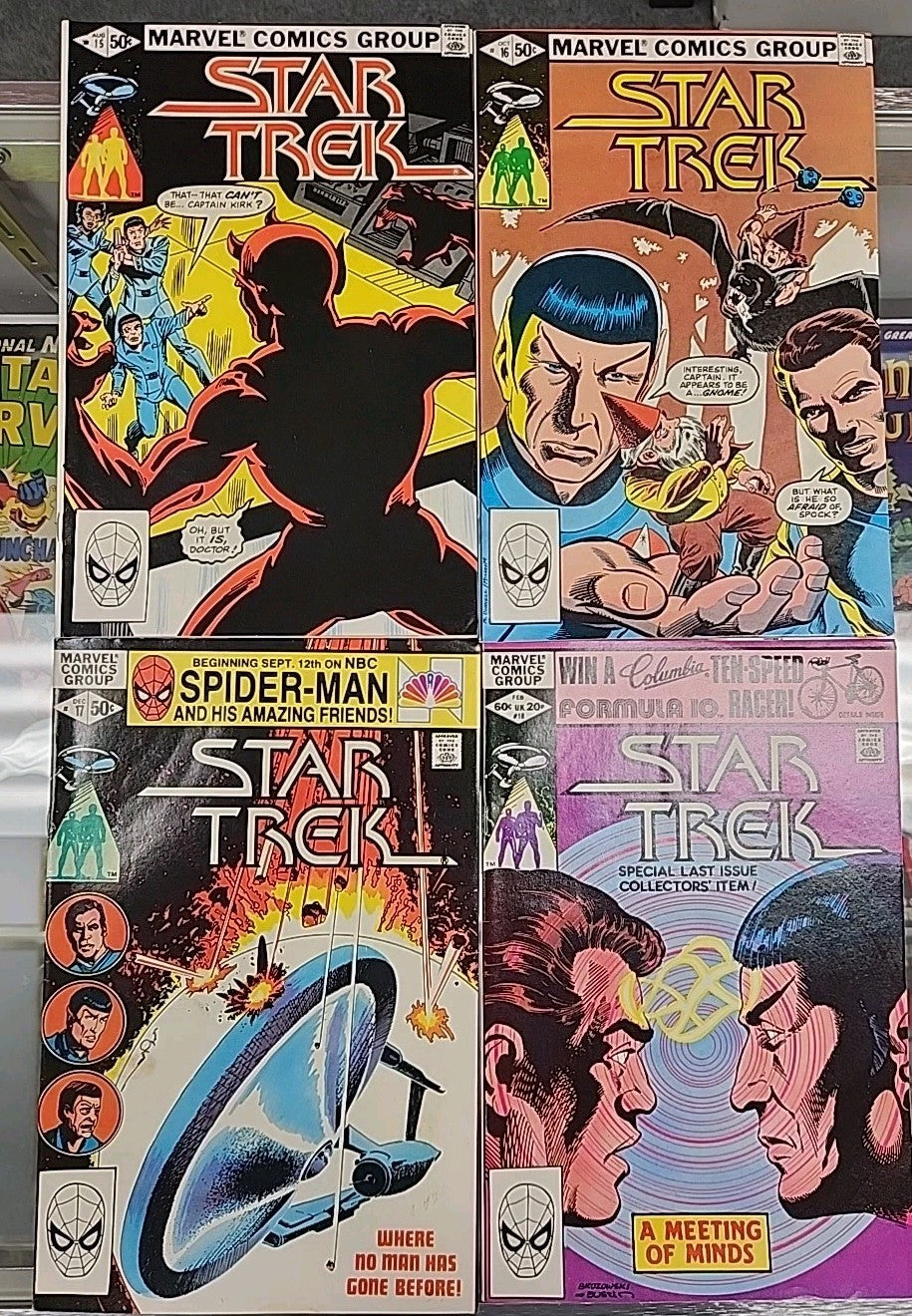 Star Trek Comics Marvel 1980 #1-18 Complete Run Nice Mid To High Grade