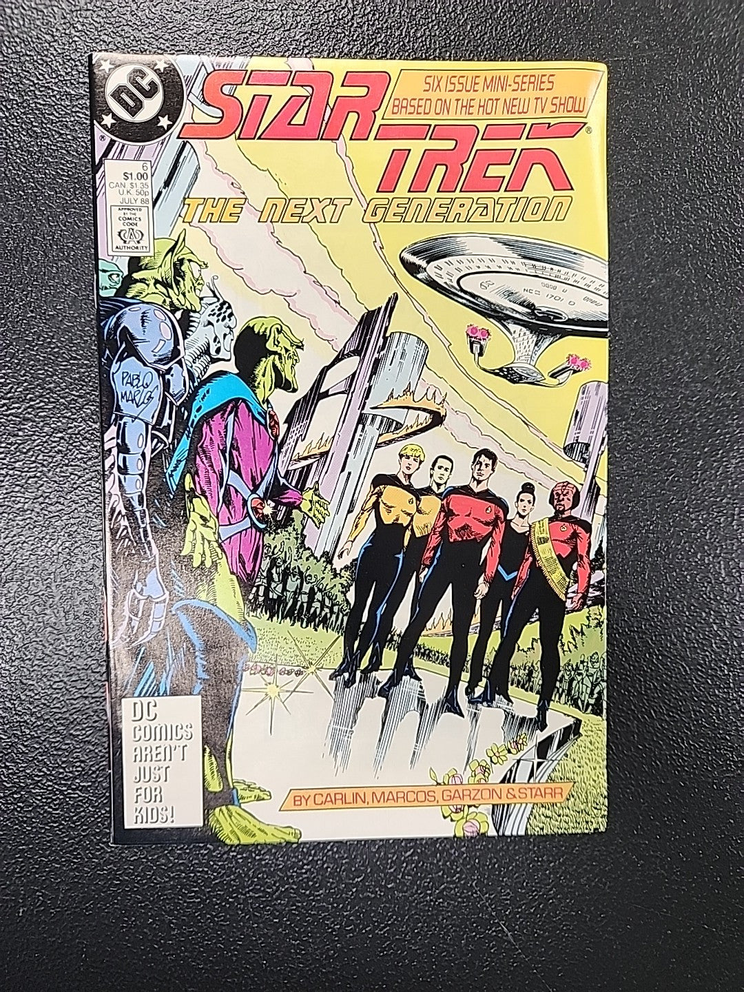Star Trek: The Next Generation #1-6 VF 1988 DC Comics Complete Mini-Series
