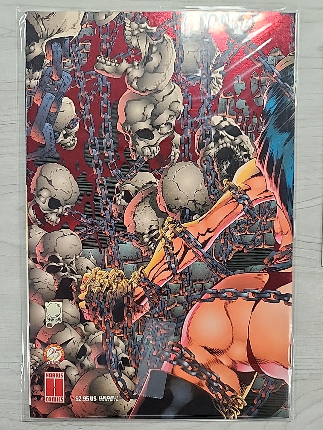 Vengeance of Vampirella #25 NM (Harris Comics) Signed Quesada Conner Red Foil