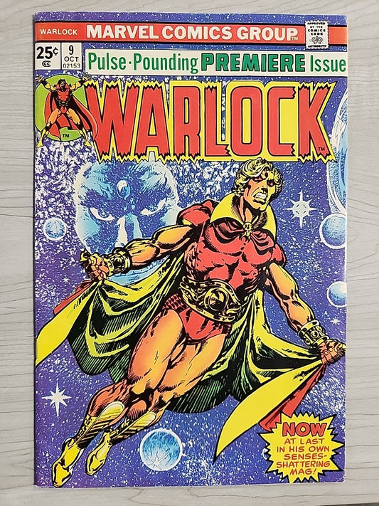 WARLOCK #9 F Key 1st Jim Starlin Art Premiere Issue Marvel Comics 1975 Thanos 