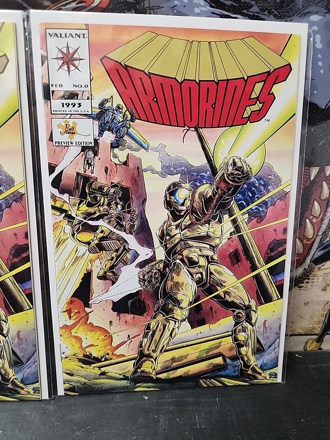 Armorines #0 Gold Variant And Preview Edition Valiant Comics 1994 VF/NM