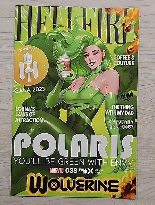 WOLVERINE #38 DAVID NAKAYAMA POLARIS EXCLUSIVE HELLFIRE VARIANT 2023 MARVEL NM