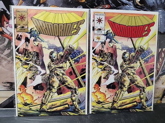 Armorines #0 Gold Variant And Preview Edition Valiant Comics 1994 VF/NM