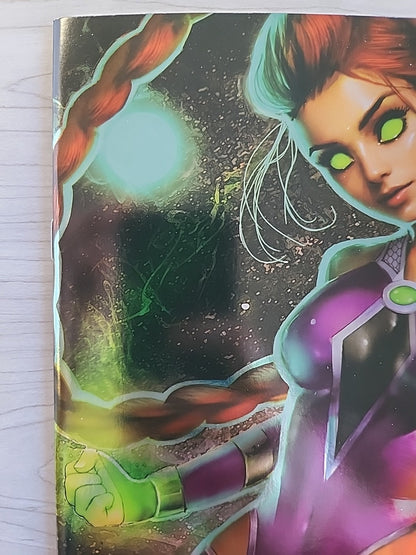 TITANS #1 2023 NATHAN SZERDY STARFIRE FOIL VIRGIN VARIANT C 616 COMICS