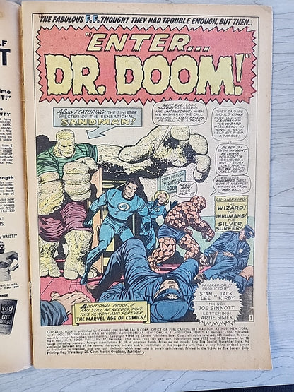 Fantastic Four #57 Marvel Comic Book December 1966 VG-/VG Doctor Doom, Surfer