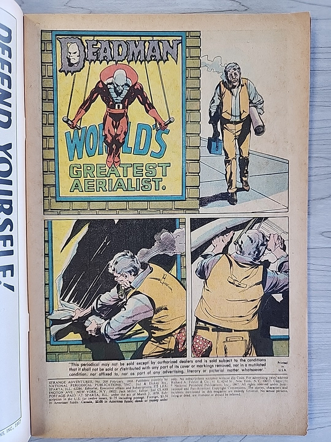 Strange Adventures # 209 - Deadman, Neal Adams Cover & Interiors FN/FN+