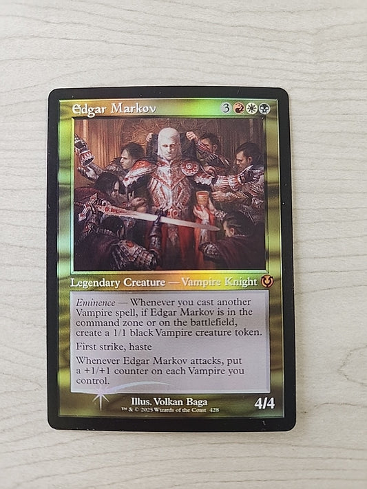 MTG Edgar Markov, Innistrad Remastered Retro Border NM Foil Magic The Gathering 