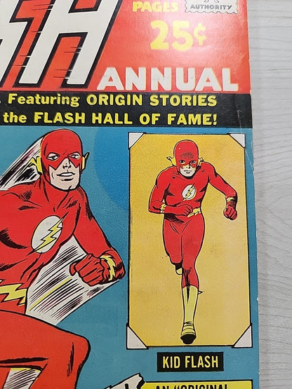 Flash Annual #1 1963 DC Comics, Giant-Sized 1st Grodd Elongated Man Kid Flash VF