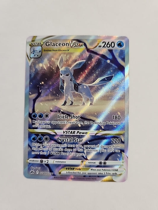 Pokemon Glaceon V Star GG40/GG70 Crown Zenith Galarian Gallery Holo (NM)