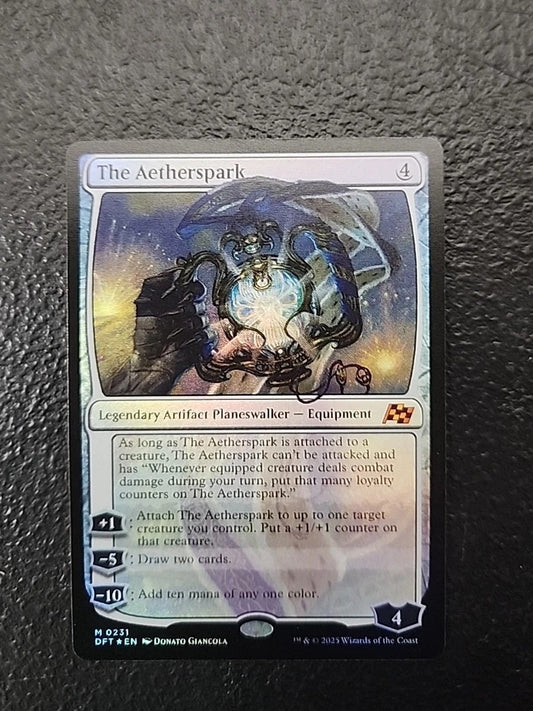 MTG The Aetherspark NM Foil Aetherdrift Mythic 0231 English Magic The Gathering 