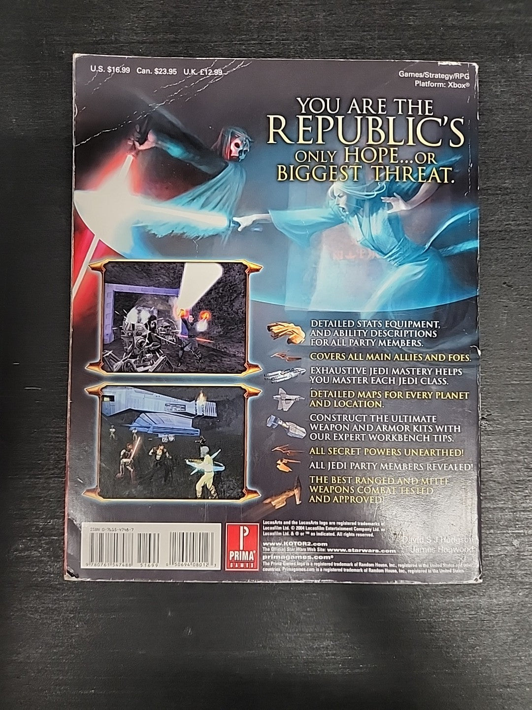 Star Wars Knights of the Old Republic II Prima Strategy Guide Xbox with Poster