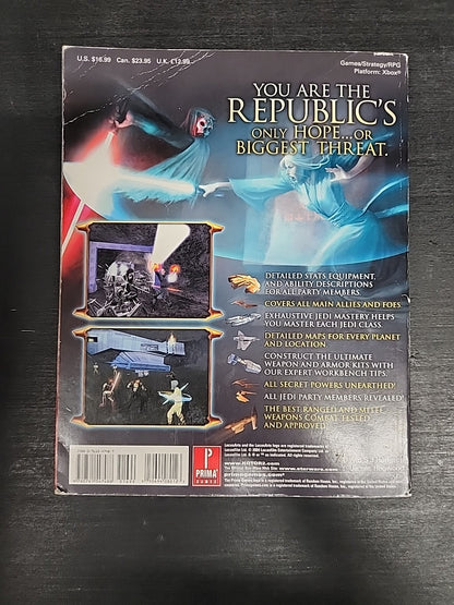 Star Wars Knights of the Old Republic II Prima Strategy Guide Xbox with Poster
