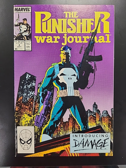 Punisher War Journal #8 (1989) Marvel Comics Jim Lee NES Game Cover