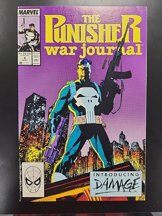 Punisher War Journal #8 (1989) Marvel Comics Jim Lee NES Game Cover