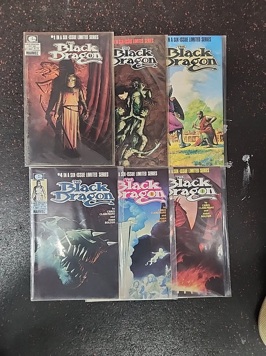 Black Dragon #1-6 COMPLETE SET - Epic Marvel Comics 1985 - Bolton / Claremont