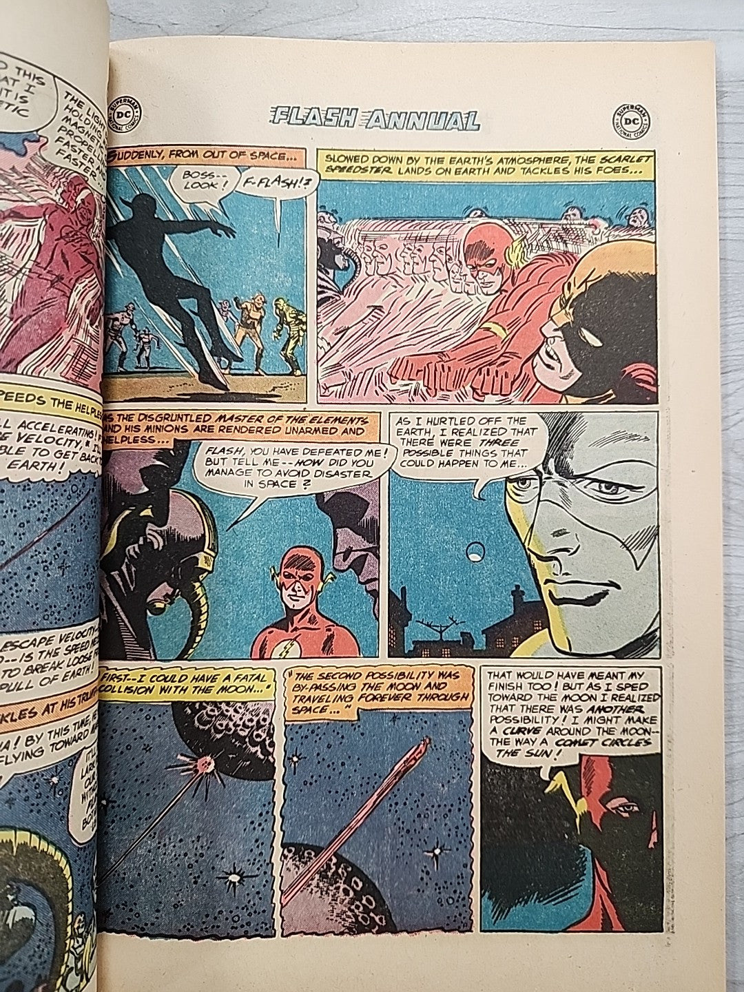Flash Annual #1 1963 DC Comics, Giant-Sized 1st Grodd Elongated Man Kid Flash VF