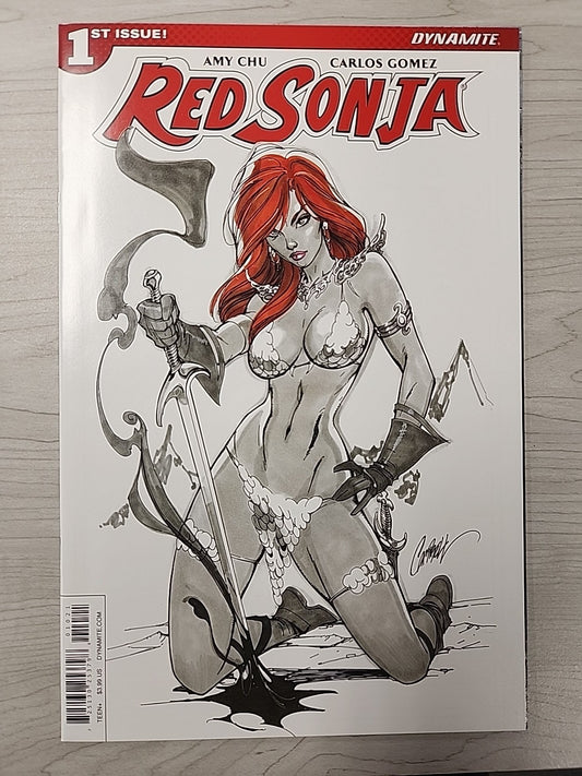 2016 Dynamite Red Sonja #1 J Scott Campbell Variant Edition 1st Print
