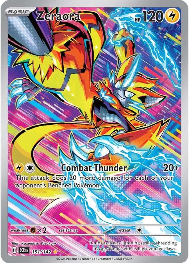 Zeraora 151/142 Sv07: Stellar Crown Holo Pokemon NM