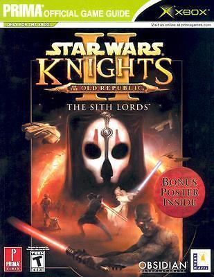 Star Wars Knights of the Old Republic II Prima Strategy Guide Xbox with Poster