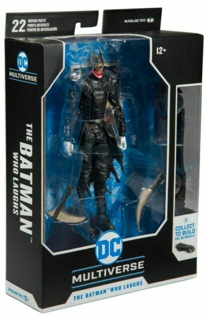 McFarlane Toys DC Multiverse LOOSE Batman Who Laughs 7" Figure Batmobile BAF