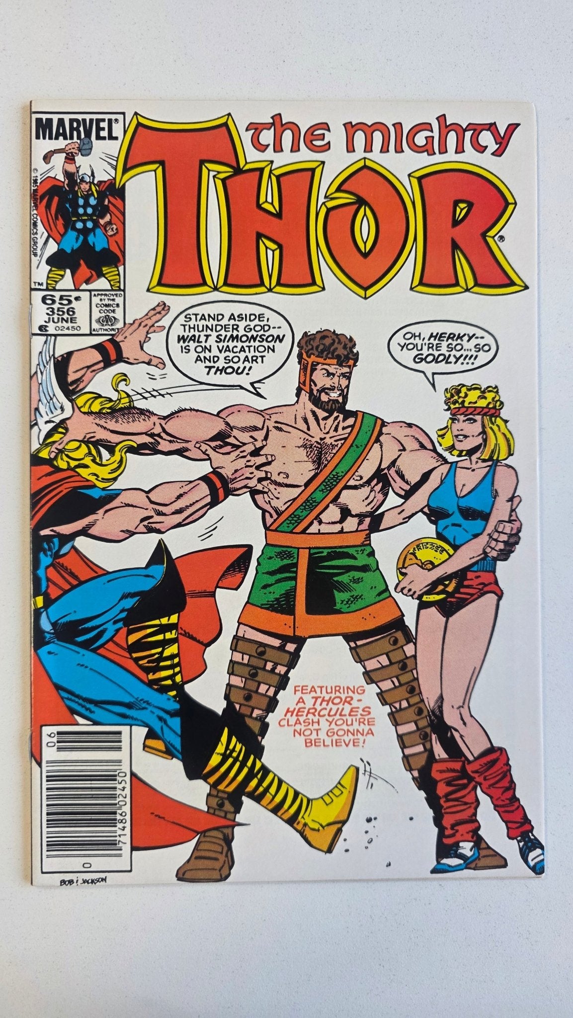 Thor (1966) 356 Hercules appearance NM - 9.2 Newsstand Edition - Infinite Collectibles