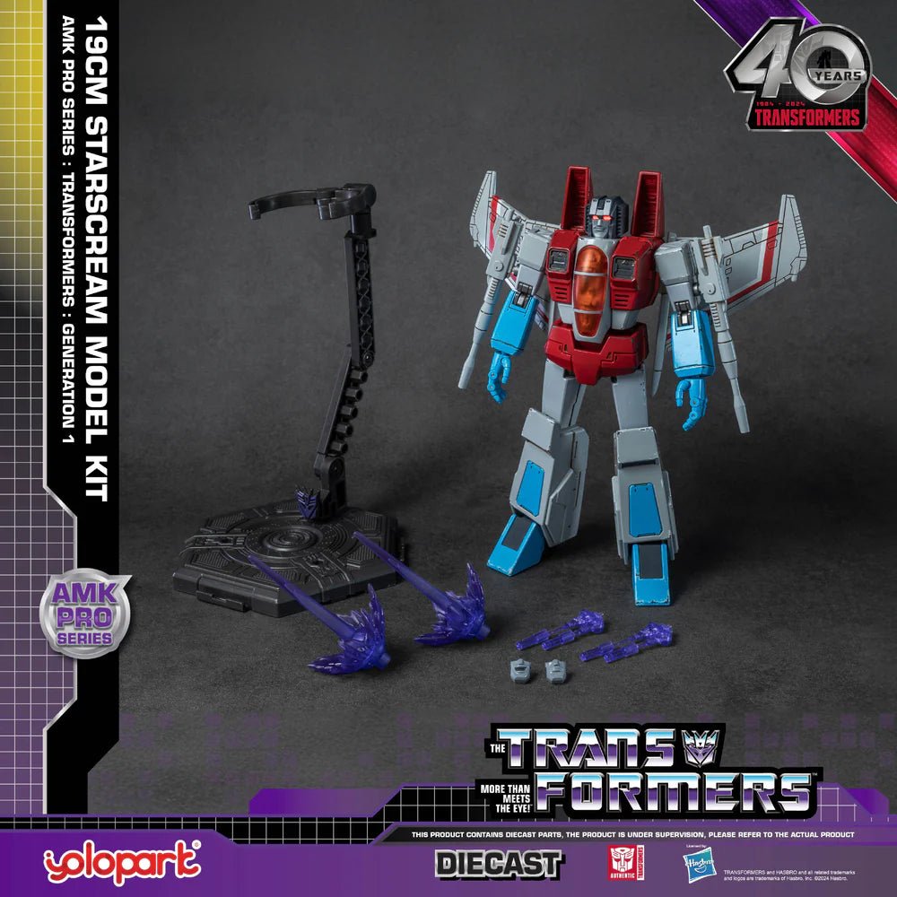 TRANSFORMERS: GEN 1 19cm DIECAST STARSCREAM MODEL KIT - Infinite Collectibles