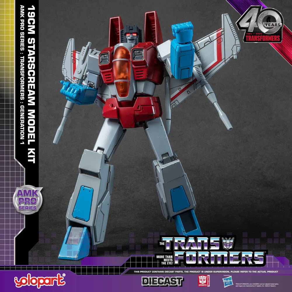 TRANSFORMERS: GEN 1 19cm DIECAST STARSCREAM MODEL KIT - Infinite Collectibles